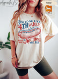 Comfort Colors Like 4th July Dog Tee July 4th Fourth July Dog Lover Patriotic (1)