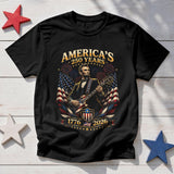 Usa 250 Year Tour Lincoln Playing Guitar 1776 2026 Patriotic 4th July Independence Day (1)