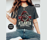 Atlanta Basketball Comfort Colors Georgia Sports Tee Game Day Basketball Hawk Fan (2)