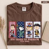 Comfort Colors America 250th Anniversary Patriotic Snoopy Tee Retro American Patriotic Fourth July (2)