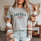 250 Years Freedom Bella Canvas Retro American Flag Usa Flag 4th July Proud Patriotic American (2)