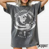 Usa Canada Mexico World Cup 2026 Globe Soccer Tournament International Football Fan Comfort Colors Tee (2)