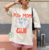 Pug Mom Pug Mom Club Pet Parent Tee Dog Mom Dog Mom Comfort Colors Dog Dog Lover Tee (2)