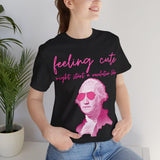 Washington Portrait Tee Pink Sunglasses Revolution Humor (2)
