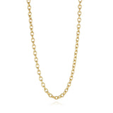 Charm Bar Necklaces - 18”, 24” 28” Cable Link 18k Gold Plated
