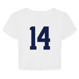 14 Graphic Cropped Summer Casual T-Shirt
