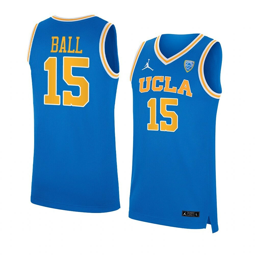 15 LiAngelo Ball UCLA Bruins College Basketball Jersey Royal