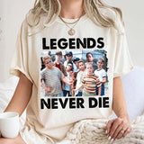 1990s Sandlot Legends Never Diie, Cute Baseball Mama Shirt, Gift For Baseball Lover Shirt, Unisex T-Shirt, Gifts For Friend, Short Sleeve Tee Shirt