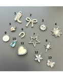 Silver Charm Bar Charms