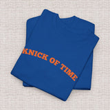 Knick Time Ny Basketball Pun Tee Sports Fan Blue Orange Game Day Retro Pop Culture (3)