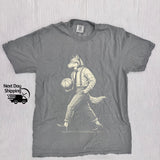 Retro Wolf Man Basketball 90s Basketball Lovers Vintage Vintage 90s Washed Distressed Basketballer (3)