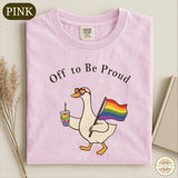 Off Proud Comfort Colors Pride Goose Lgbtq Rainbow Tee Pride Month Sweater Lesbian Gay Pride Human Rights Tee (3)