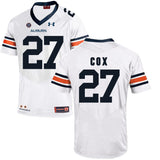 2017 Auburn Tigers Under Armour Chandler Cox 27 White