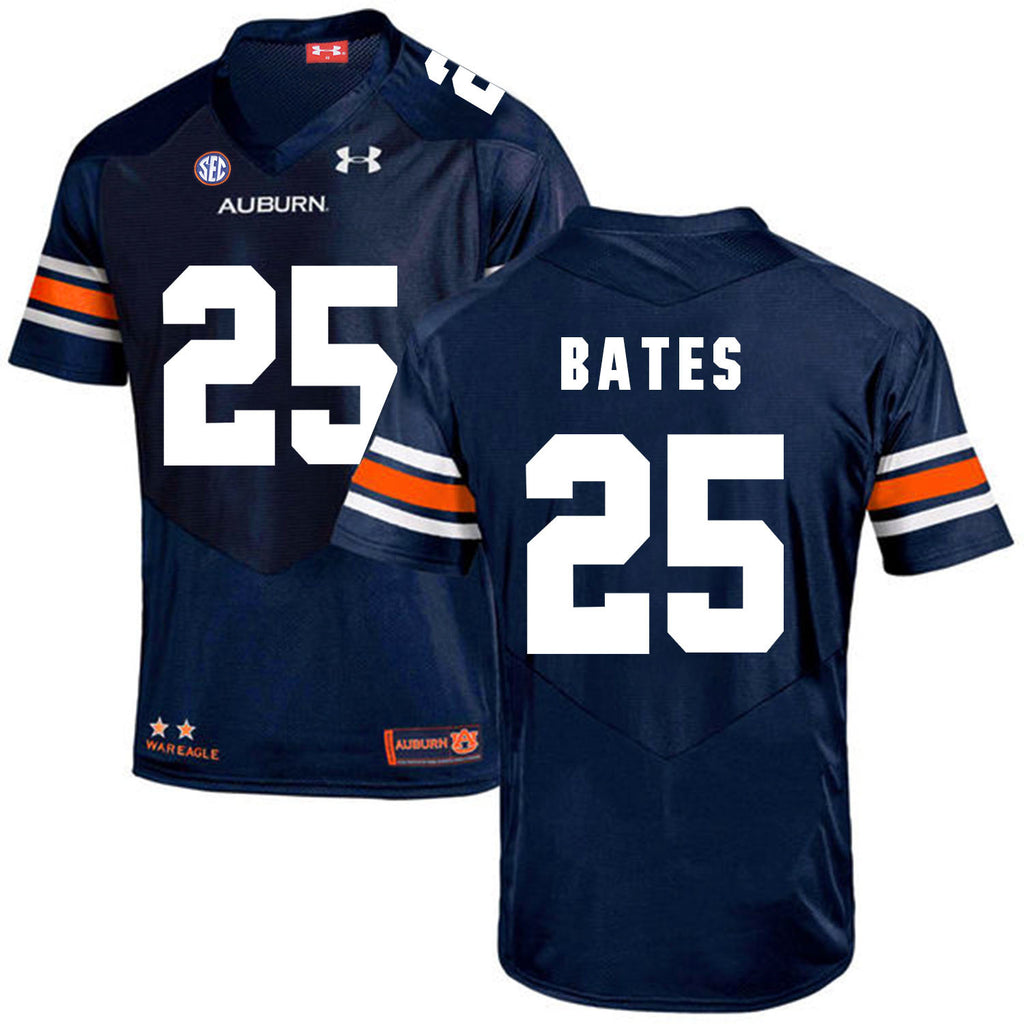 2017 Auburn Tigers Under Armour Daren Bates 25 Navy