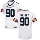 2017 Auburn Tigers Under Armour Gabe Wright 90 White
