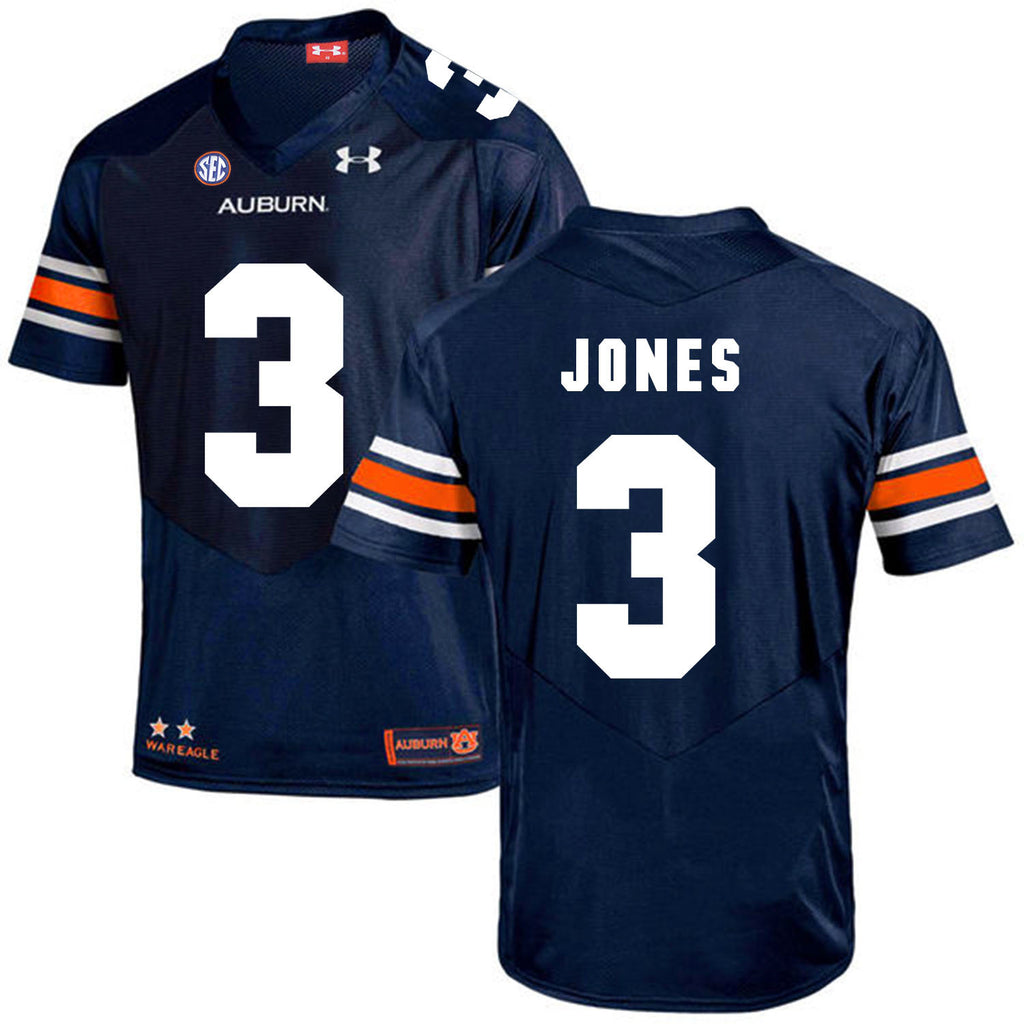 2017 Auburn Tigers Under Armour Jonathan Jones 3 Navy