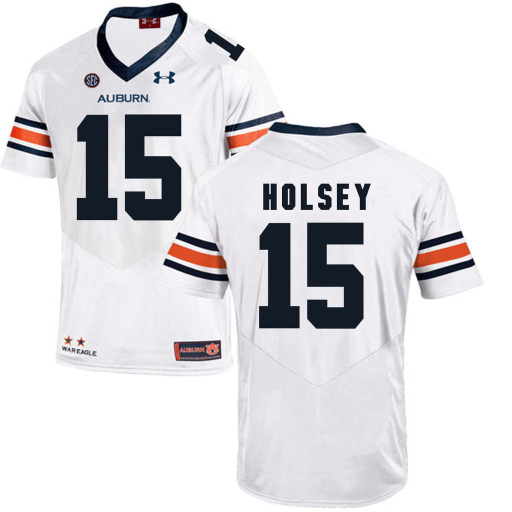 2017 Auburn Tigers Under Armour Joshua Holsey 15 White