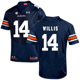 2017 Auburn Tigers Under Armour Malik Willis 14 Navy