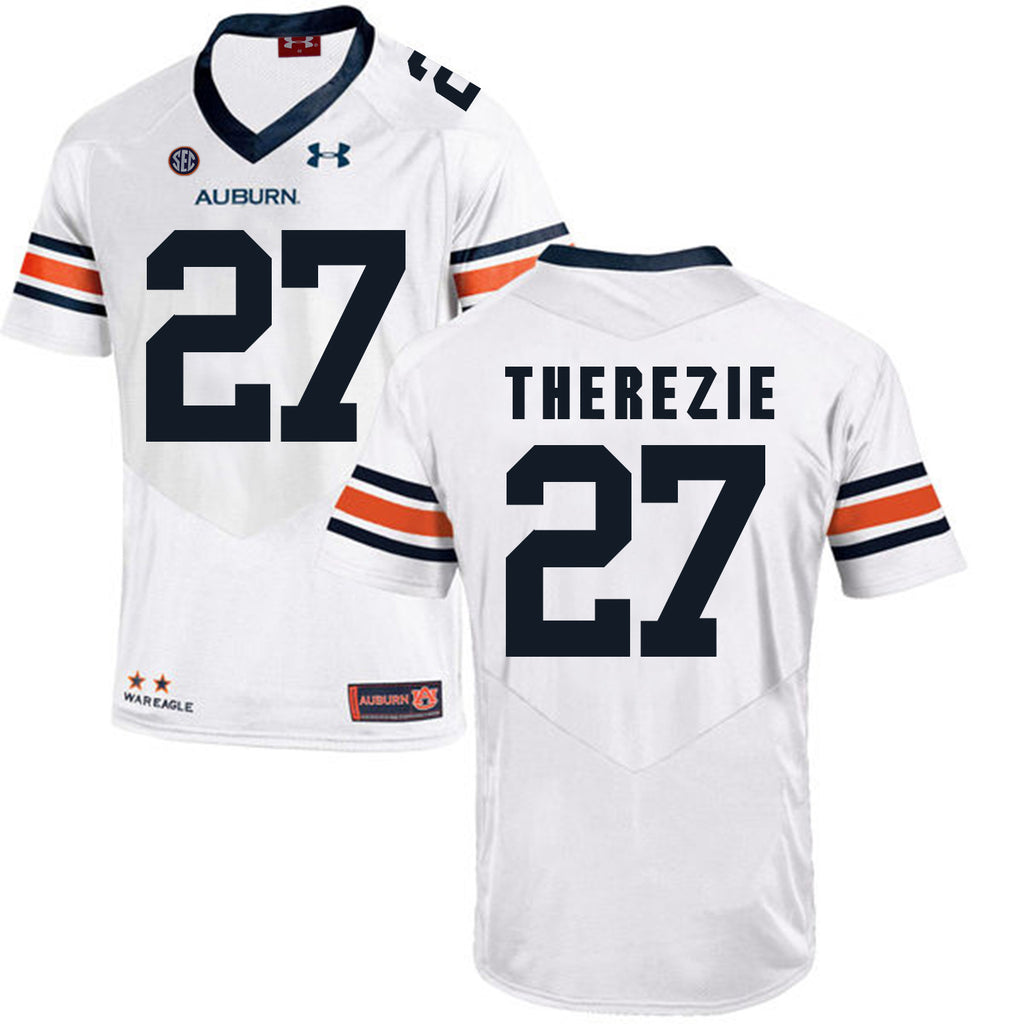 2017 Auburn Tigers Under Armour Robenson Therezie 27 White