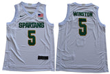 2019 Michigan State Spartans 5 White