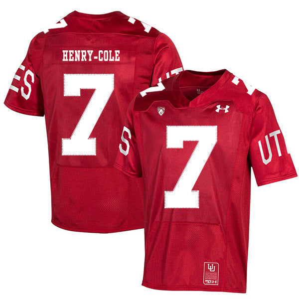 2019 NCAA Football Utah Utes 150th anniversary #7 Devonta'e Henry-Cole