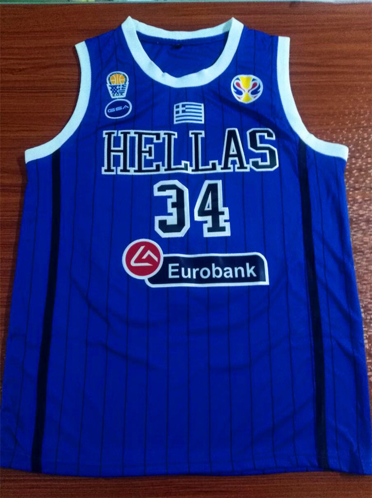 2019 World Cup USA Team Basketball #34 Antetokounmpog Style 1
