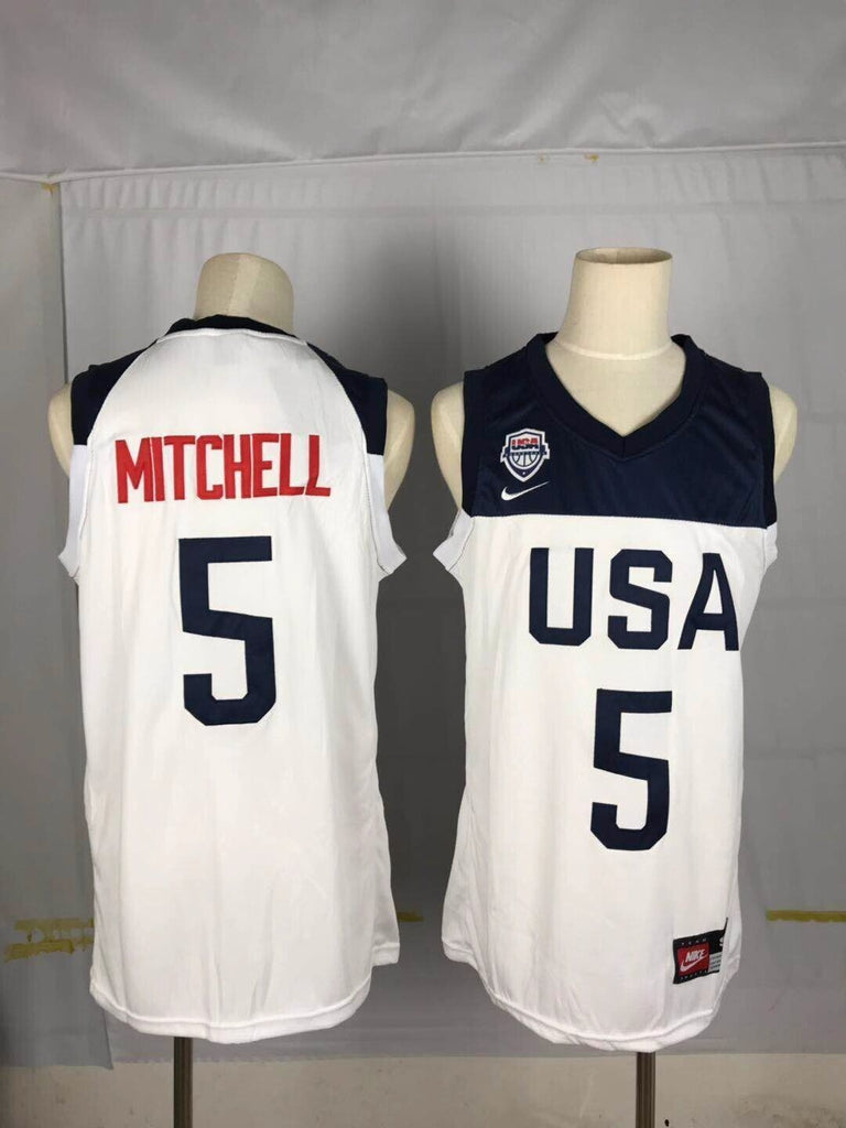 2019 World Cup USA Team Basketball # 5 Donovan Mitchell Style 1