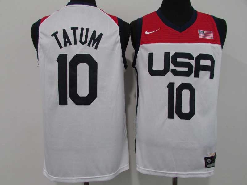 2021 USA Tokyo Summer Olympics #10 Jayson Tatum Style 3
