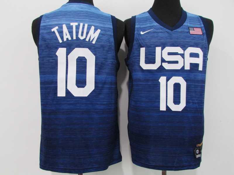 2021 USA Tokyo Summer Olympics #10 Jayson Tatum Style 4