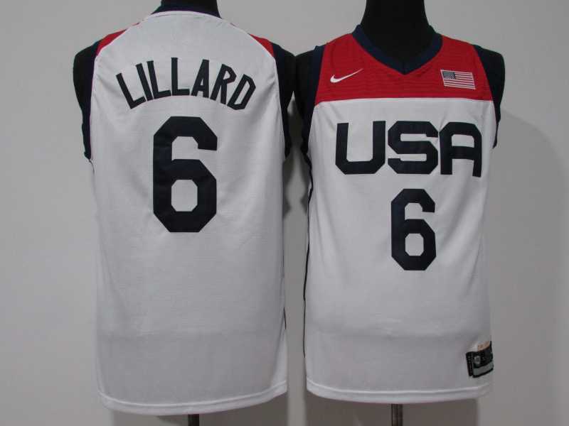 2021 USA Tokyo Summer Olympics #6 Damian Lillard Style 1