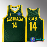 2022 FIBA Basketball World Cup Australia #14 marianna tolo Unisex Jersey Green Bronze medal