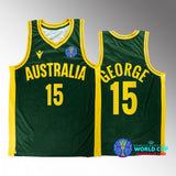 2022 FIBA Basketball World Cup Australia #15 cayla george Unisex Jersey Green Bronze medal