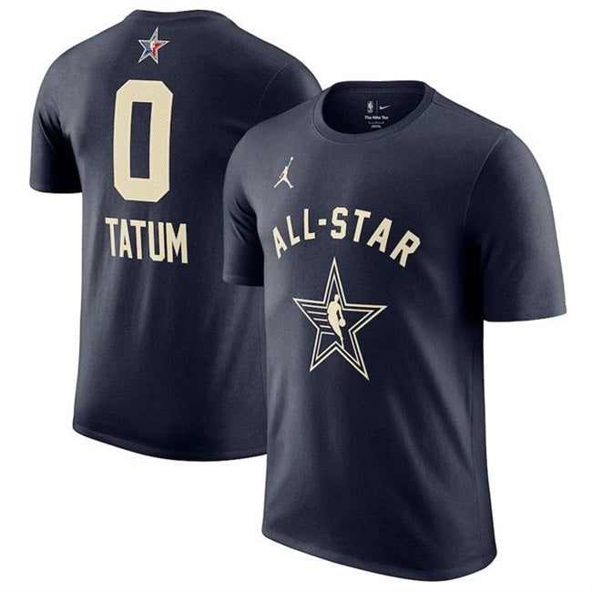 2024 All-Star #0 Jayson Tatum Navy T-Shirt Style 1