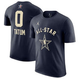2024 All-Star #0 Jayson Tatum Navy T-Shirt Style 2