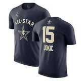 2024 All-Star #15 Nikola Jokic Navy T-Shirt Style 1