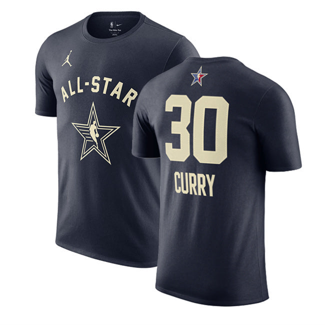 2024 All-Star #30 Stephen Curry Navy T-Shirt Style 2
