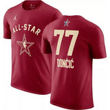 2024 All-Star #77 Luka Dončić Crimson T-Shirt Style 1