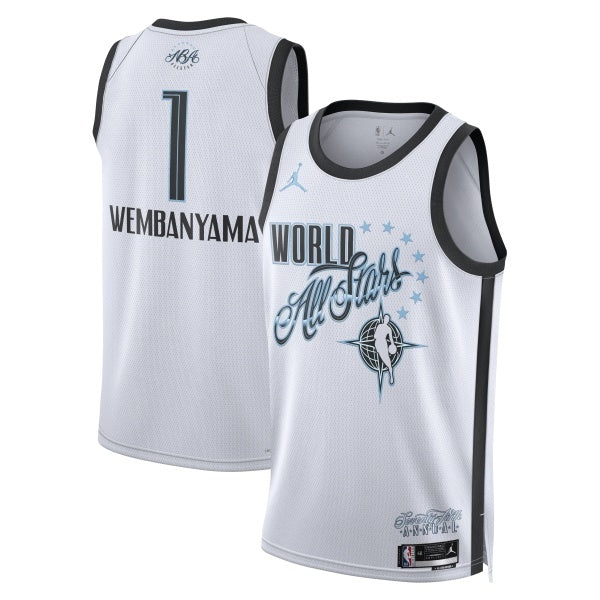 2026 All-Star #1 Victor Wembanyama Game Swingman Jersey - White_conew1