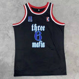 #6 pat three mafia jersey black Style 9