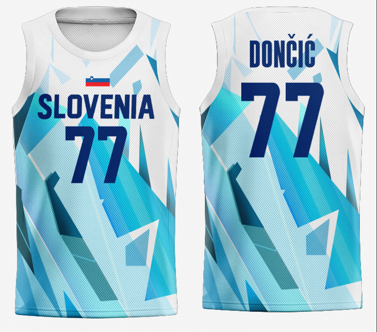 #77 Doncic Tokyo Olympic Slovenia jersey white (heat pressed) (2)_conew1