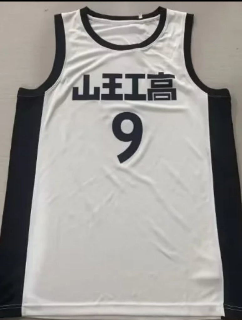 #9 akita sannoh jersey white (heat pressed)