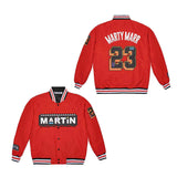 23# RED MARTIN SATIN JACKET