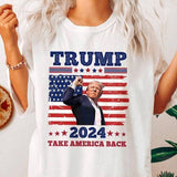 Truump Take America Back 2024 T-Shirt, Donald Truump Shot Shirt, FIGHT TRUUMP 7/13/24,  Truump Shot T-Shirt, Truump Assassination, Truump Shot, Donald Truump Shot, Truump 2024, Truump for President, Trum Rally Shot 2024 TShirt Top Womenswear
