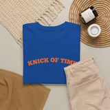 Knick Time Ny Basketball Pun Tee Sports Fan Blue Orange Game Day Retro Pop Culture (4)