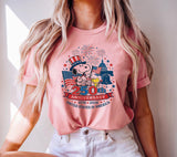 Snoopy America 250 Anniversary Patriotic Dog Cartoon Tee America Celebration (4)
