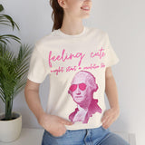Washington Portrait Tee Pink Sunglasses Revolution Humor (4)