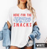 Comfort Colors Here Snacks Doodle Yay Team Go Sports Baseball Tee (4)