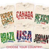 Usa Soccer Fan 2026 Custom Country Canada Mexico Comfort Colors International Football Tee World Soccer Game Day (4)