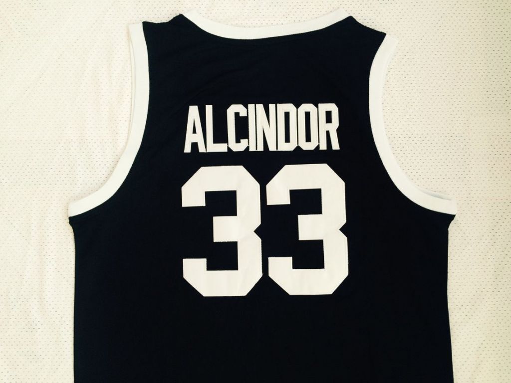 33 Kareem Abdul-Jabbar ·· Jabbar 33 # High School Black Jersey Style 2