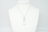 Vintage Designer Tiffany & Co 1837 Bar Sterling Silver Necklace